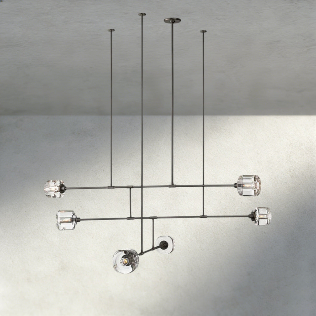 Demaret Mobile Round Chandelier 48", 62"-chandelier-Manorlights