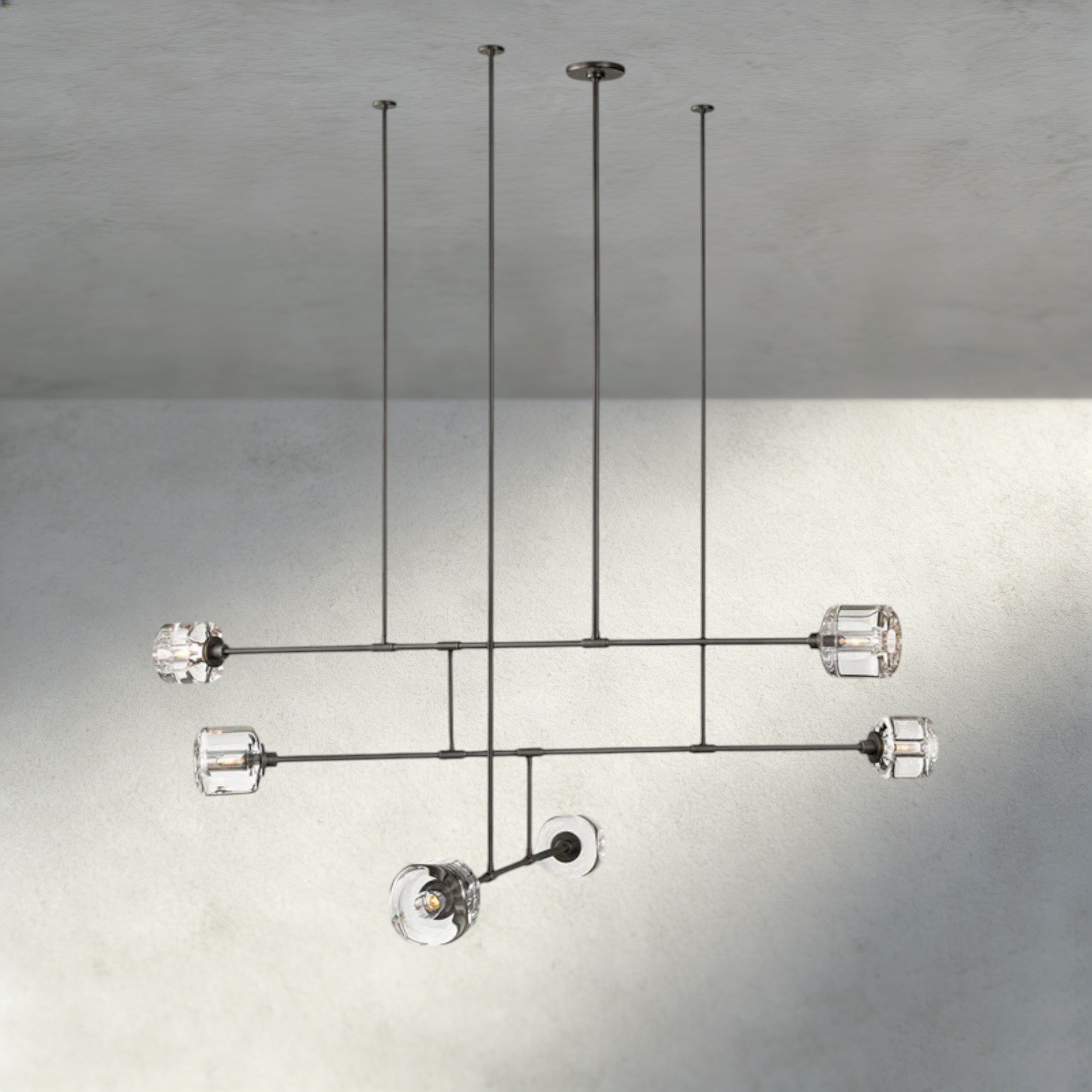 Demaret Mobile Round Chandelier 48", 62"-chandelier-Manorlights