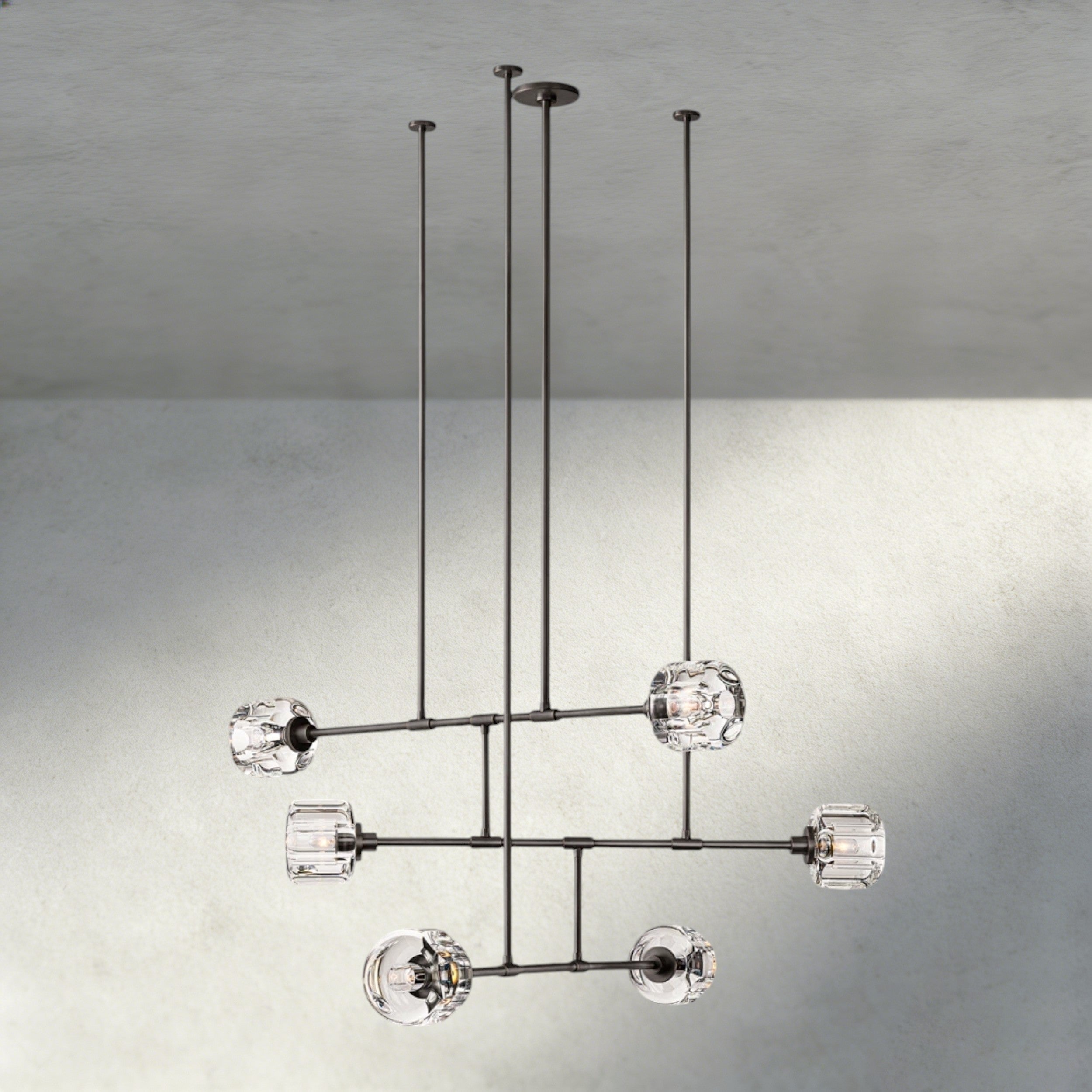 Demaret Mobile Round Chandelier 48", 62"-chandelier-Manorlights