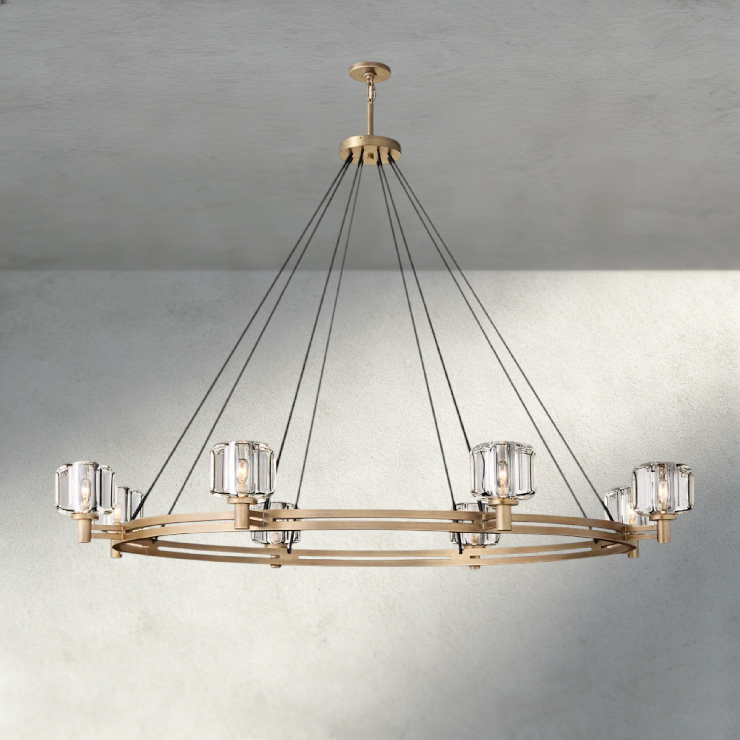 Demaret Round Chandelier 36", 48", 60"-chandelier-Manorlights