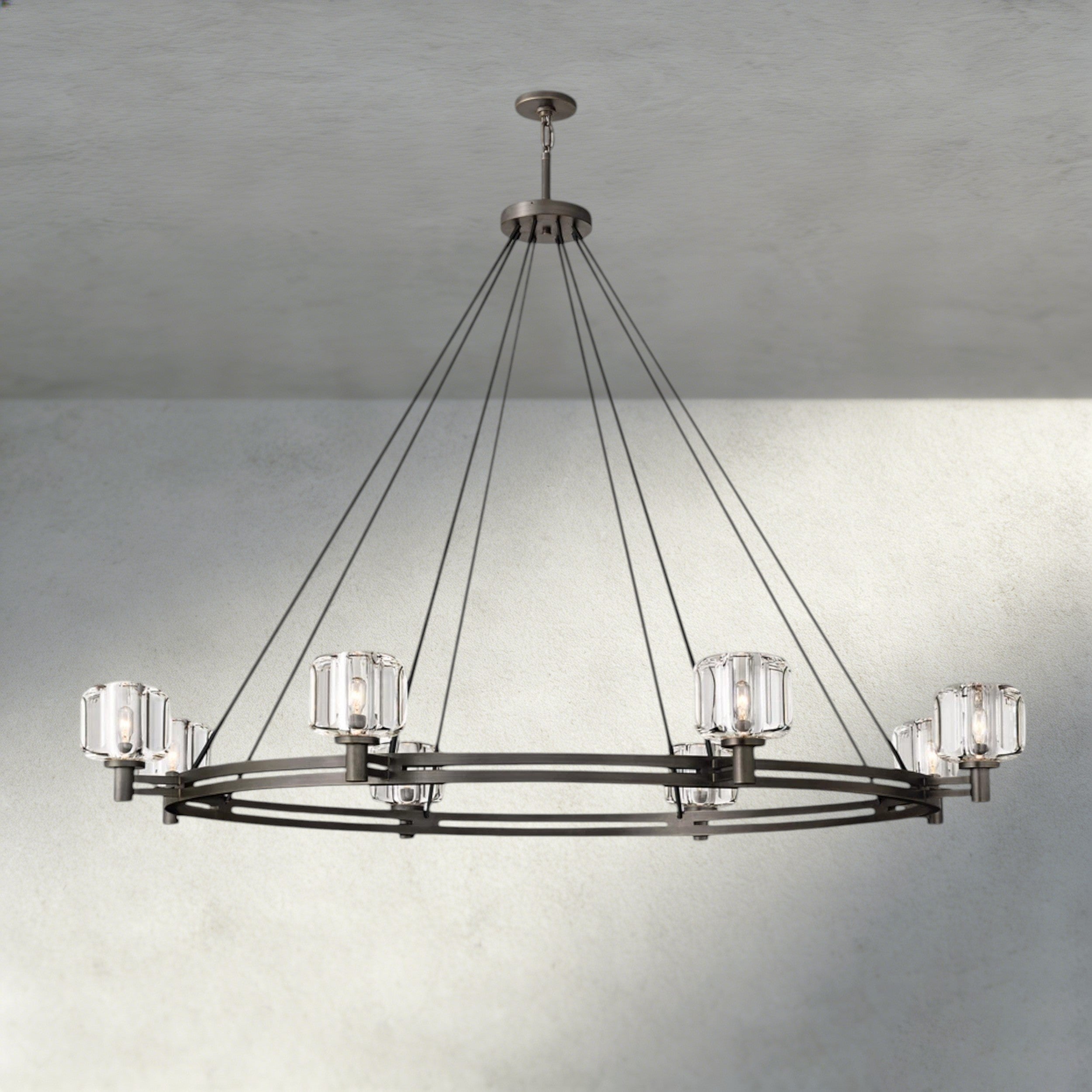 Demaret Round Chandelier 36", 48", 60"-chandelier-Manorlights
