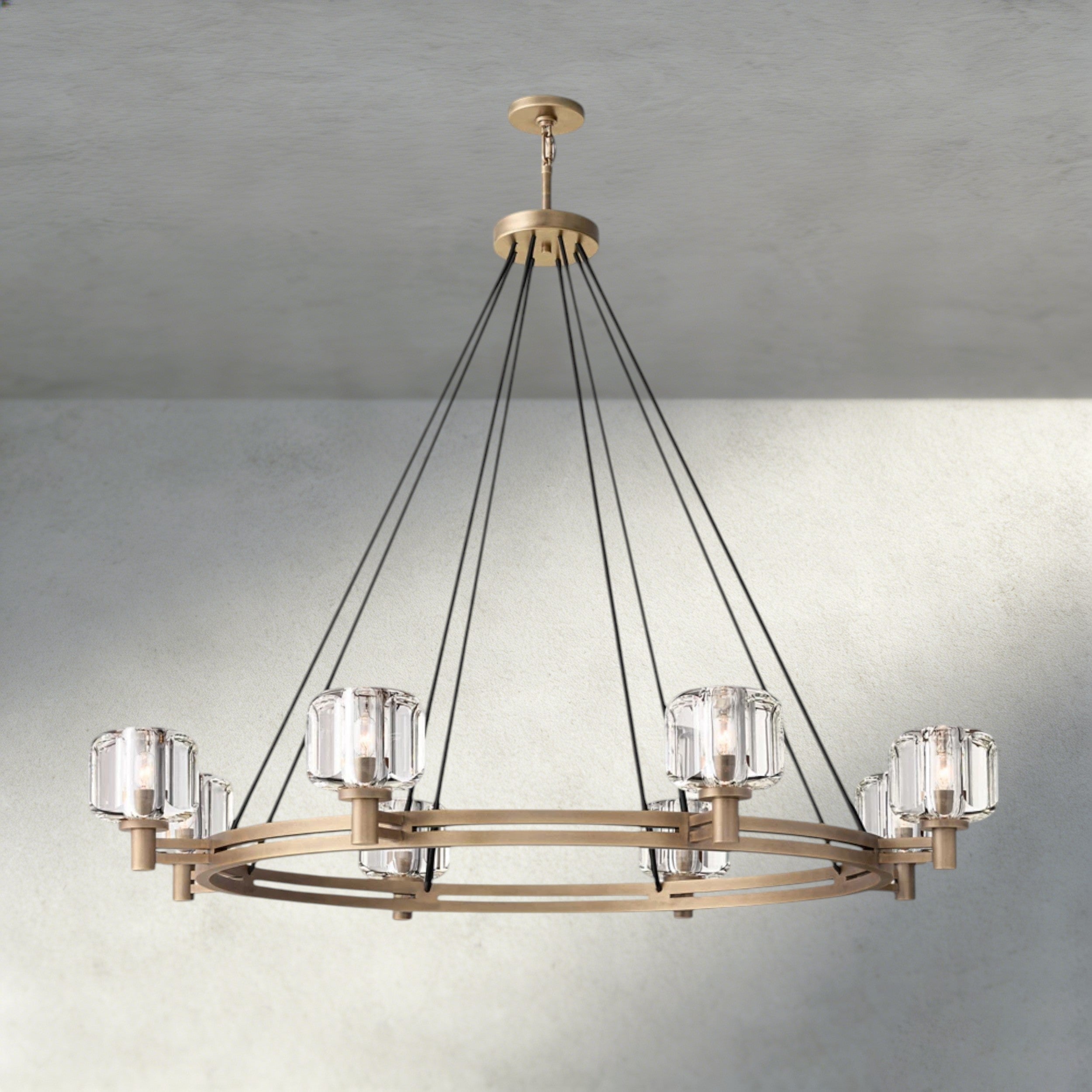 Demaret Round Chandelier 36", 48", 60"-chandelier-Manorlights
