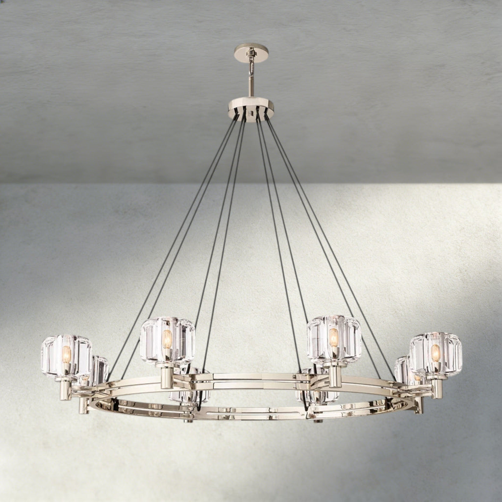 Demaret Round Chandelier 36", 48", 60"-chandelier-Manorlights