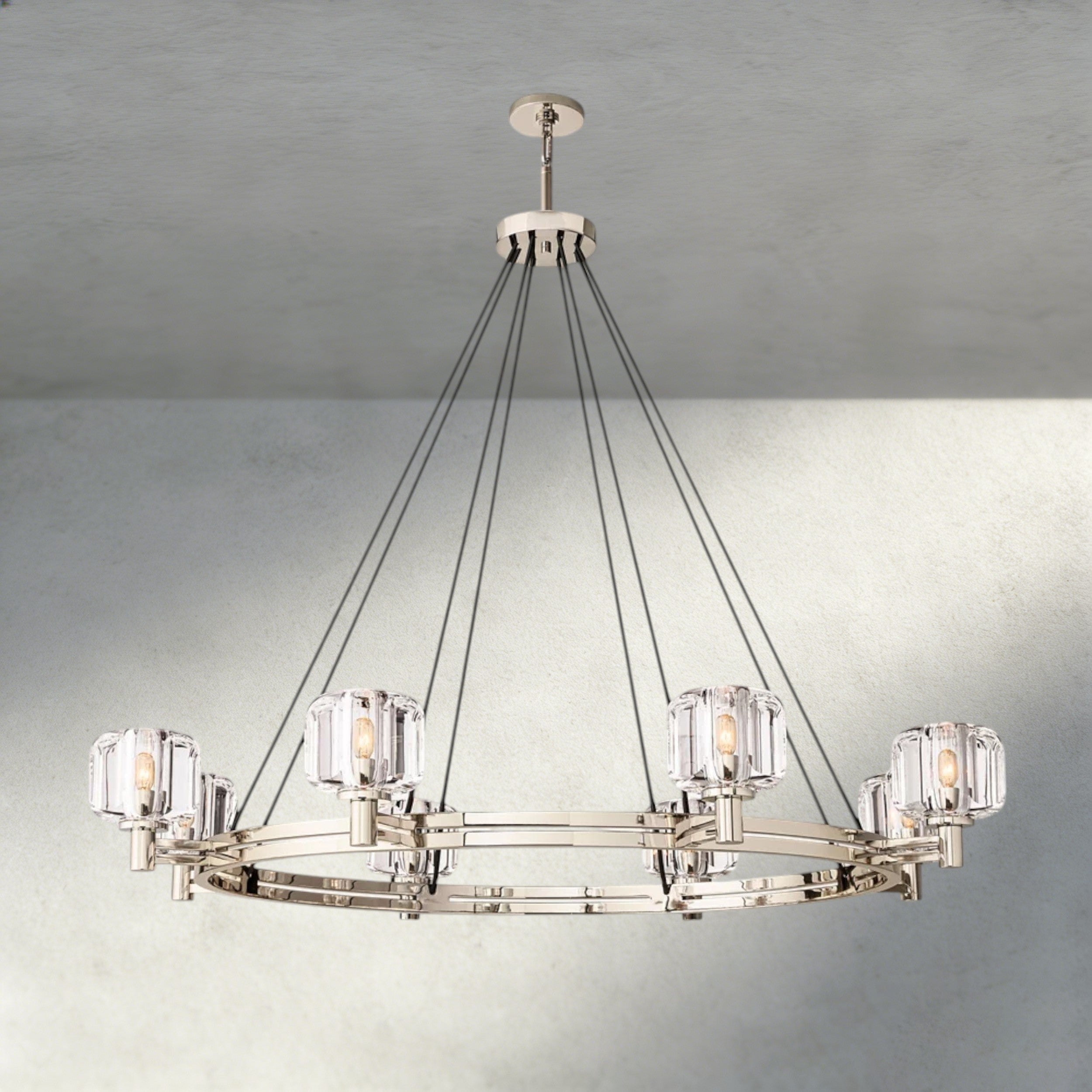 Demaret Round Chandelier 36", 48", 60"-chandelier-Manorlights