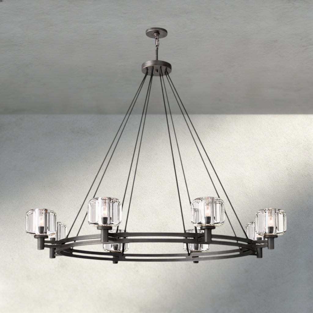 Demaret Round Chandelier 36", 48", 60"-chandelier-Manorlights