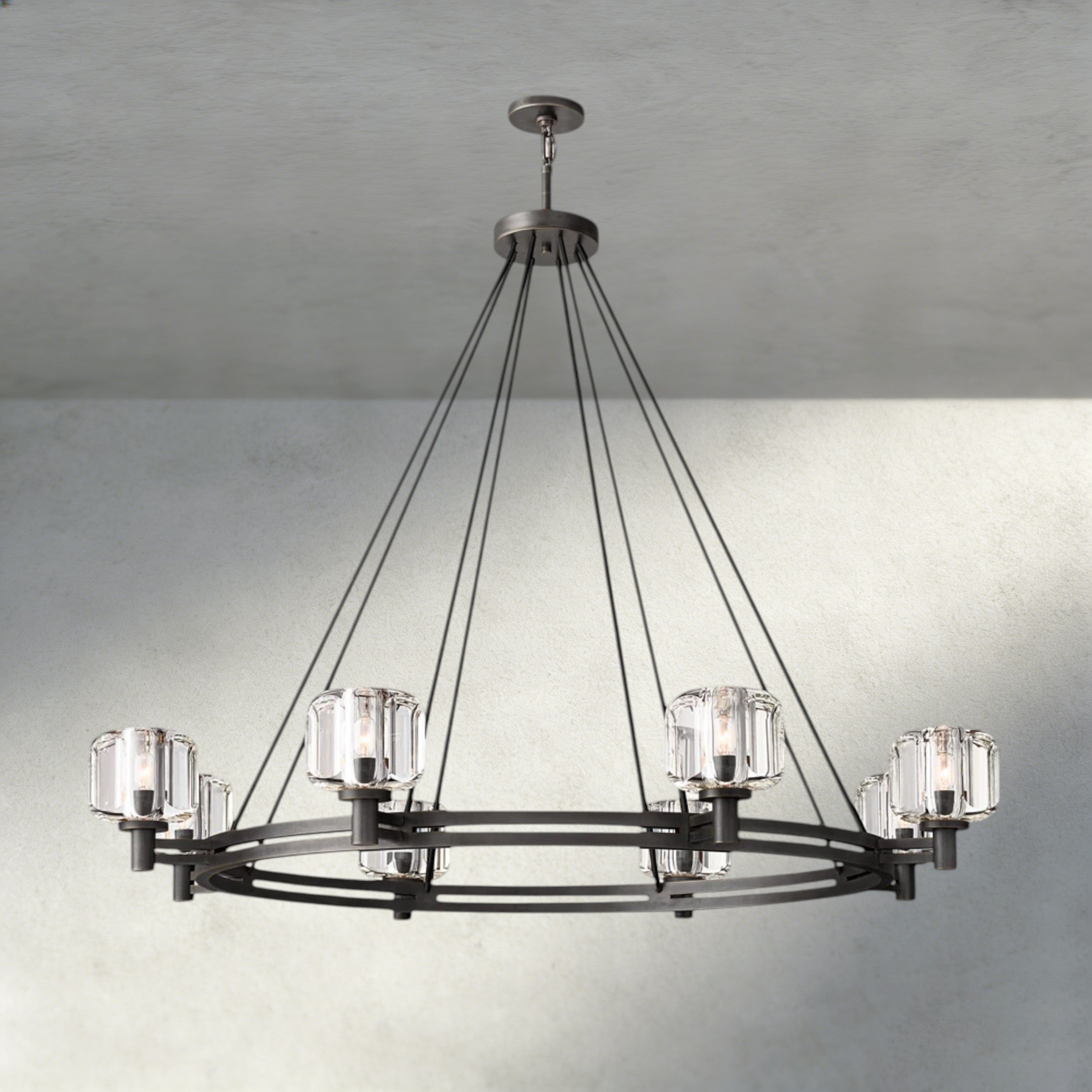 Demaret Round Chandelier 36", 48", 60"-chandelier-Manorlights