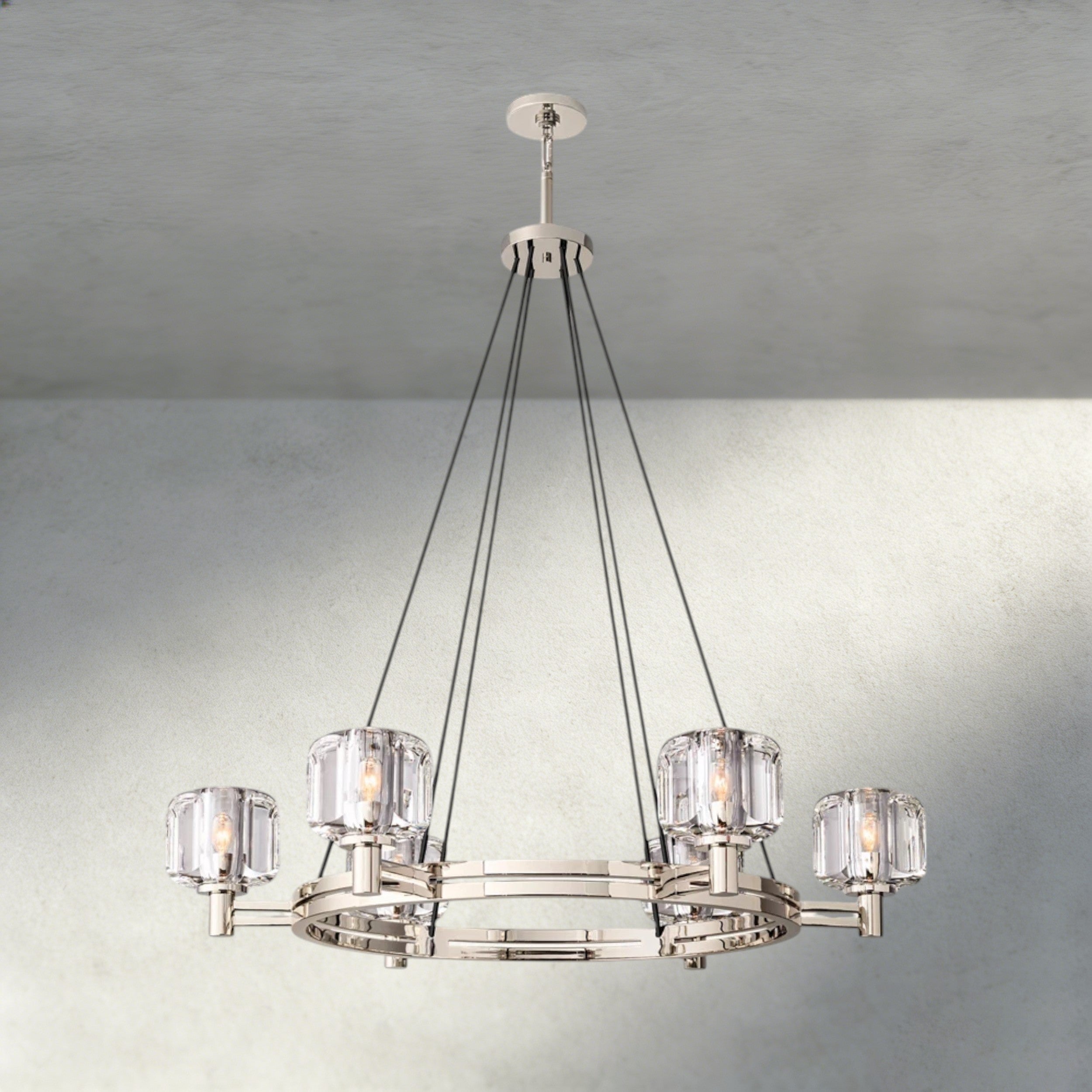 Demaret Round Chandelier 36", 48", 60"-chandelier-Manorlights