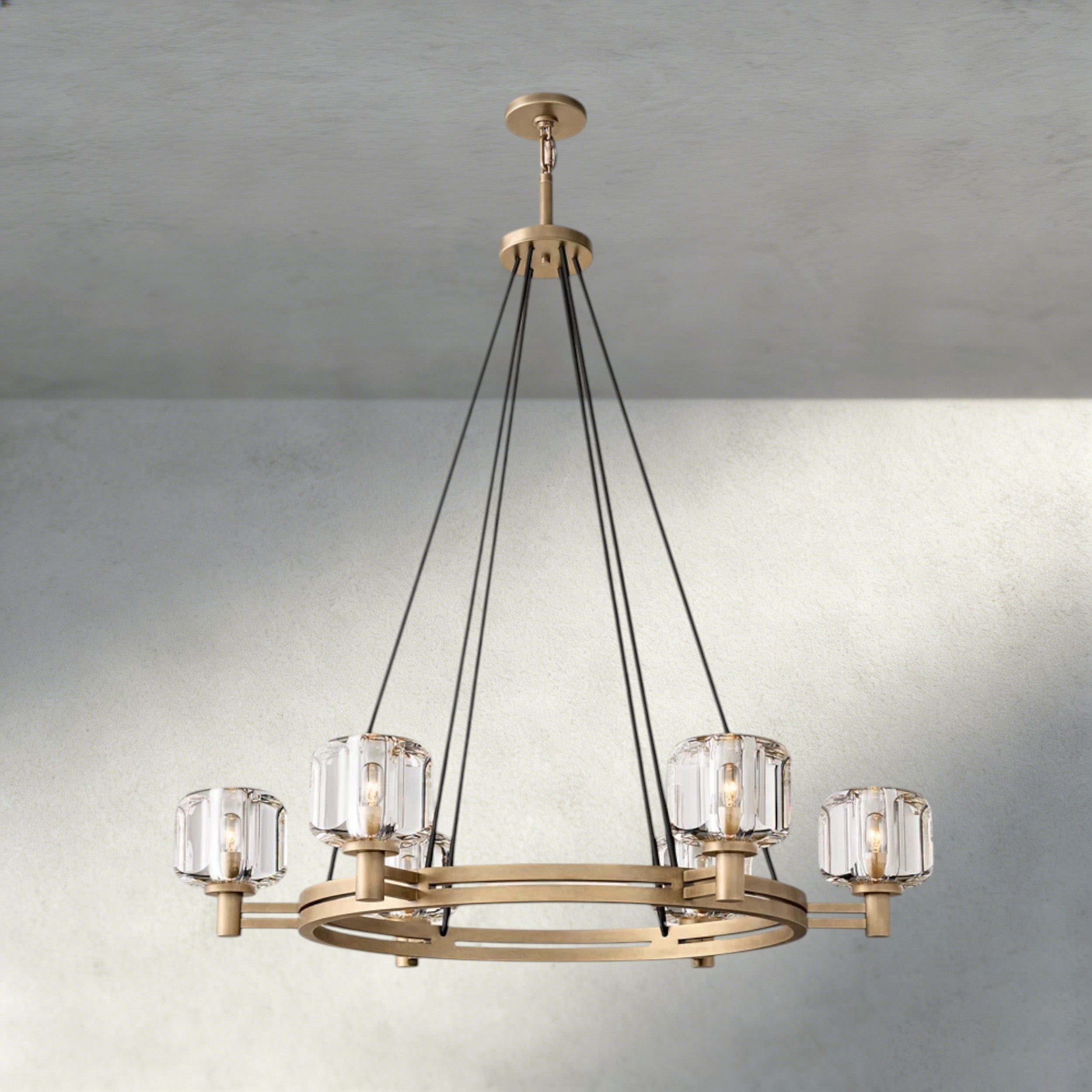 Demaret Round Chandelier 36", 48", 60"-chandelier-Manorlights