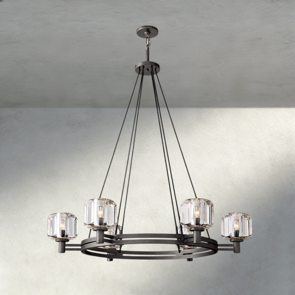 Demaret Round Chandelier 36", 48", 60"-chandelier-Manorlights