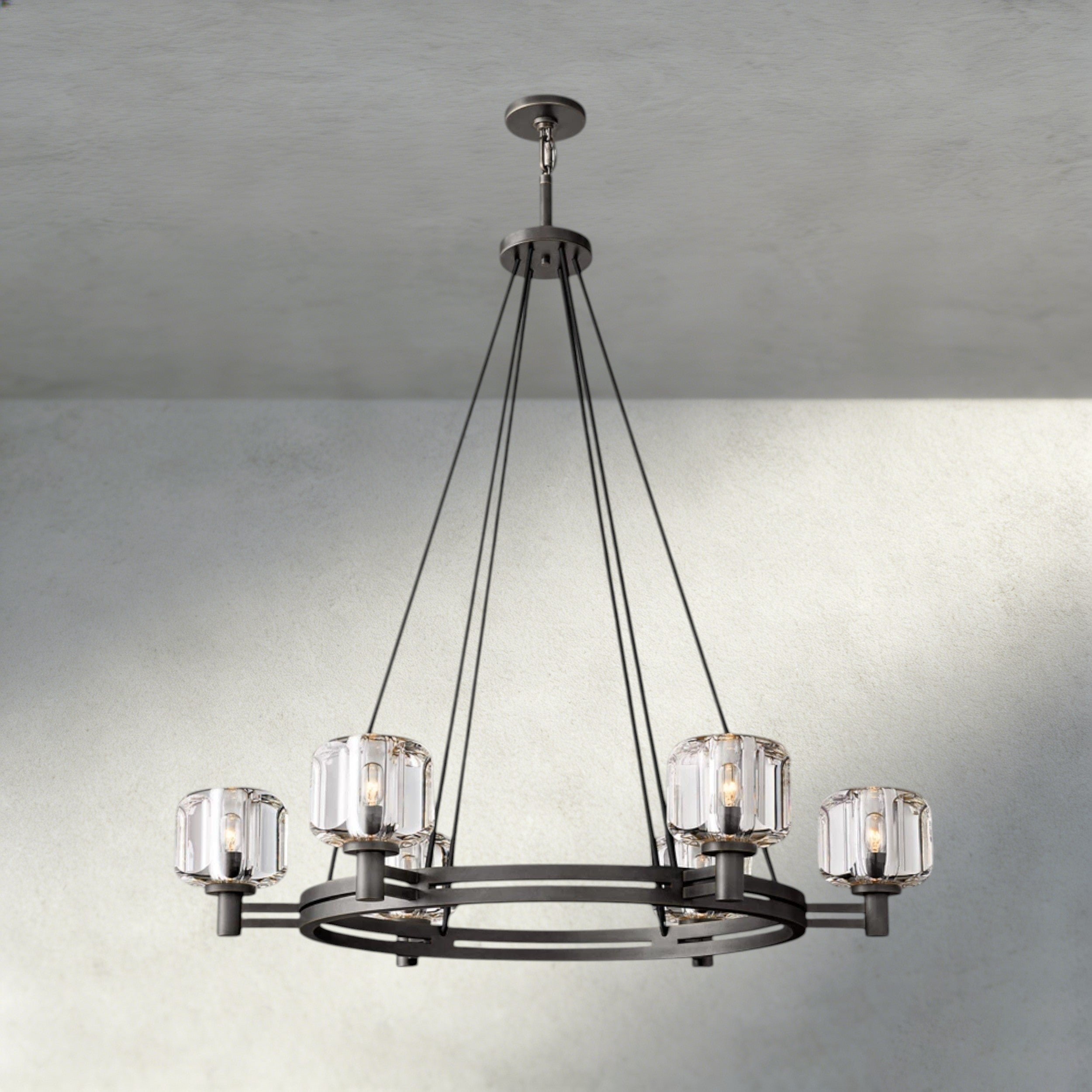 Demaret Round Chandelier 36", 48", 60"-chandelier-Manorlights