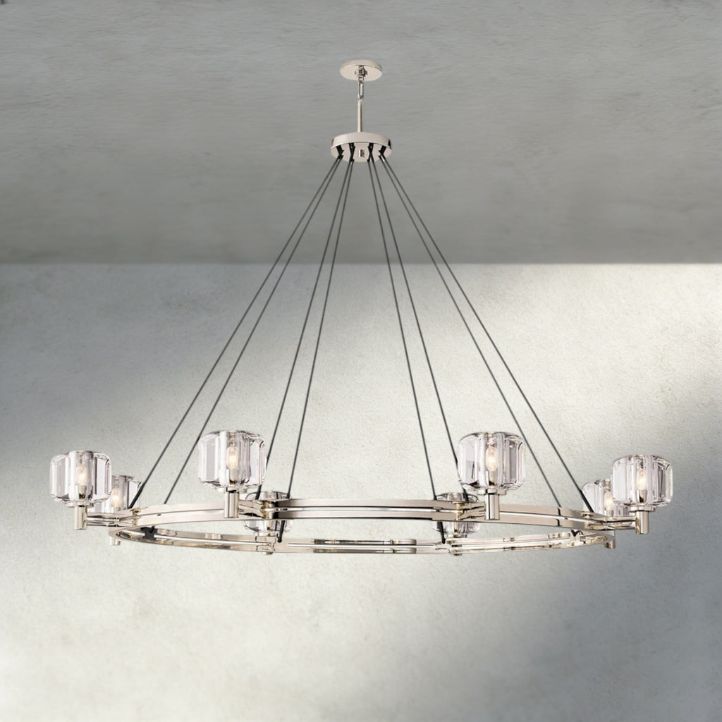 Demaret Round Chandelier 36", 48", 60"-chandelier-Manorlights