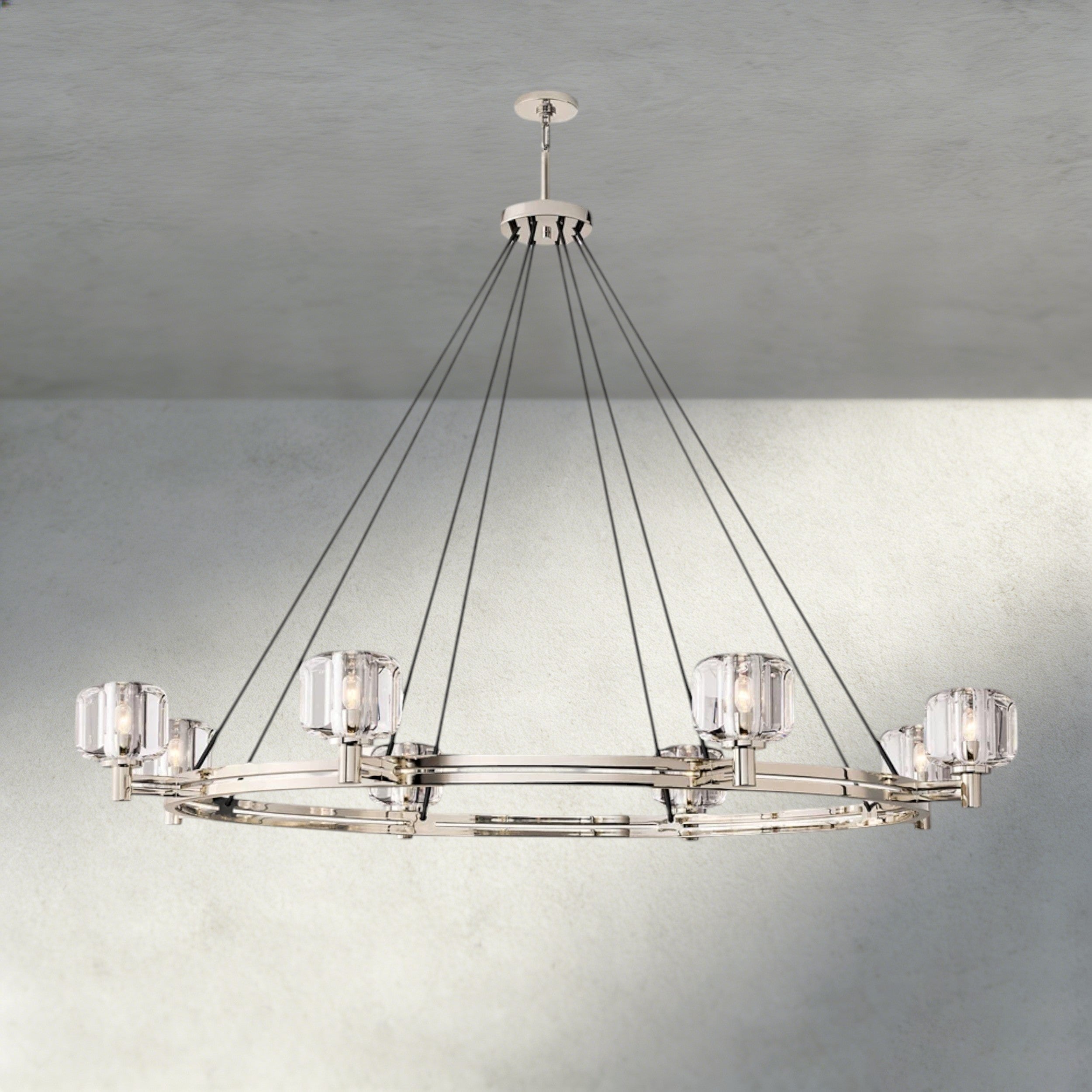 Demaret Round Chandelier 36", 48", 60"-chandelier-Manorlights