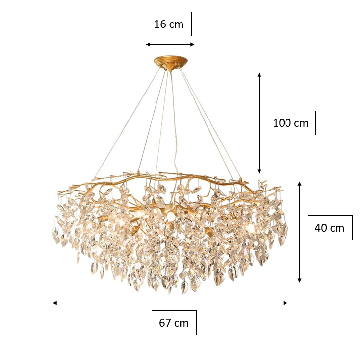 Doris Round Branch Chandelier