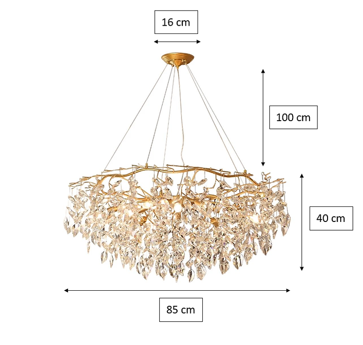 Doris Round Branch Chandelier