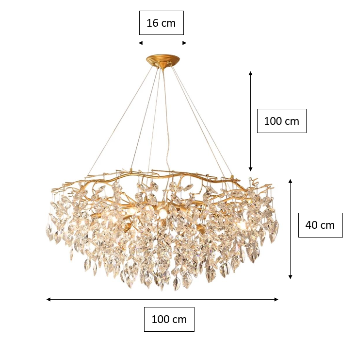 Doris Round Branch Chandelier
