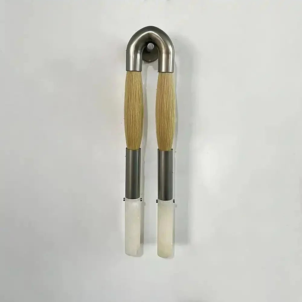 Double Head Antonia Horsehair Sconce-Manorlights