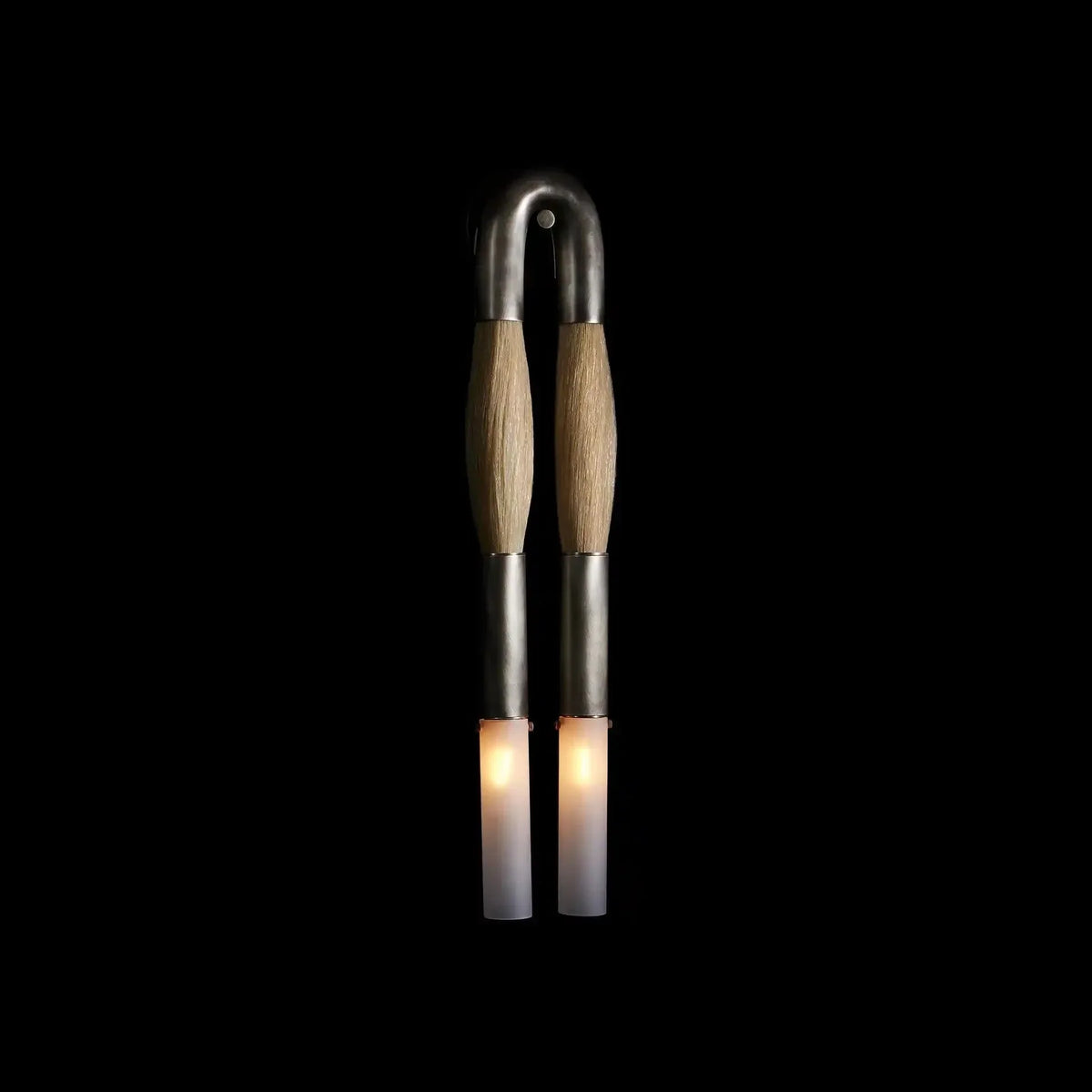 Double Head Antonia Horsehair Sconce-Manorlights