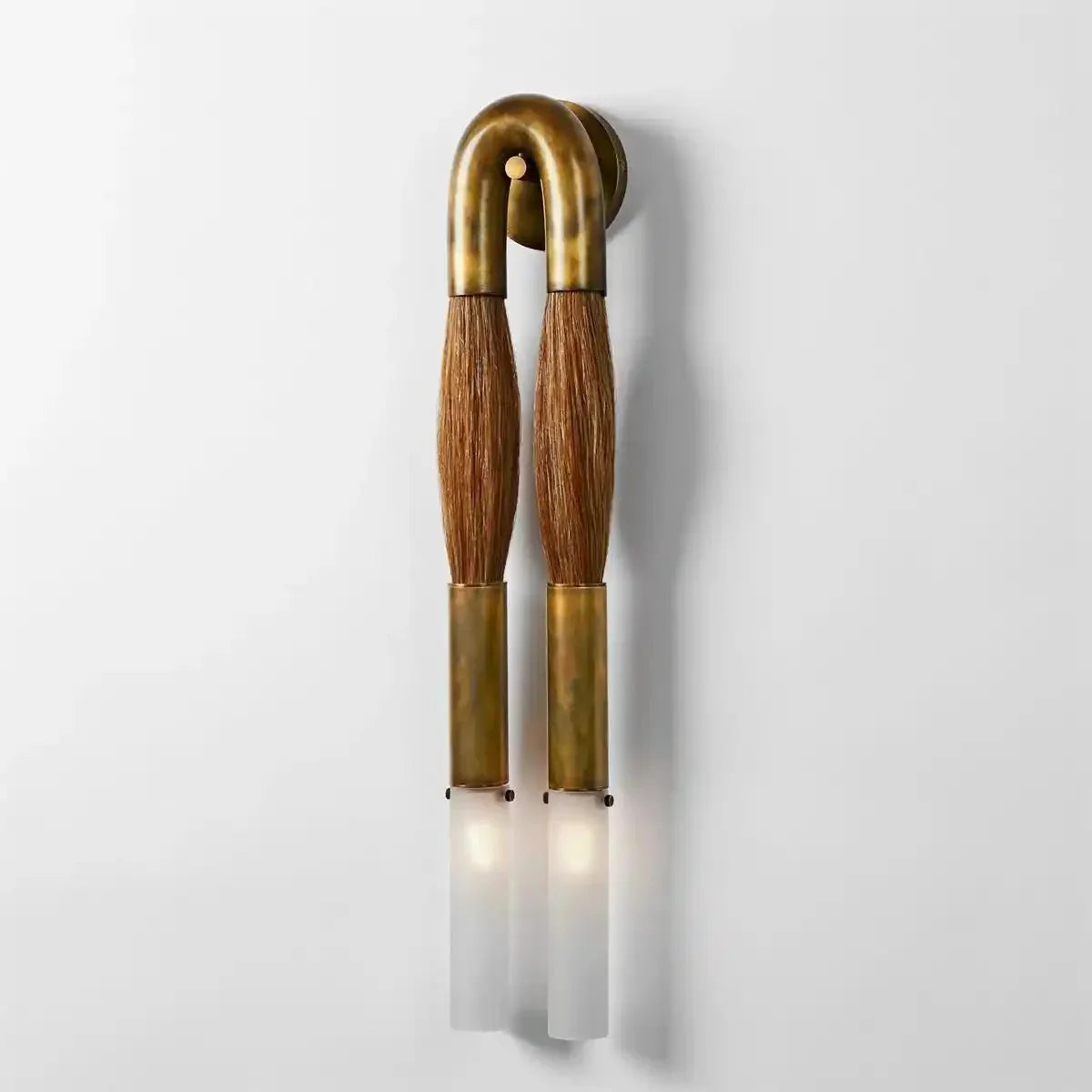 Double Head Antonia Horsehair Sconce-Manorlights