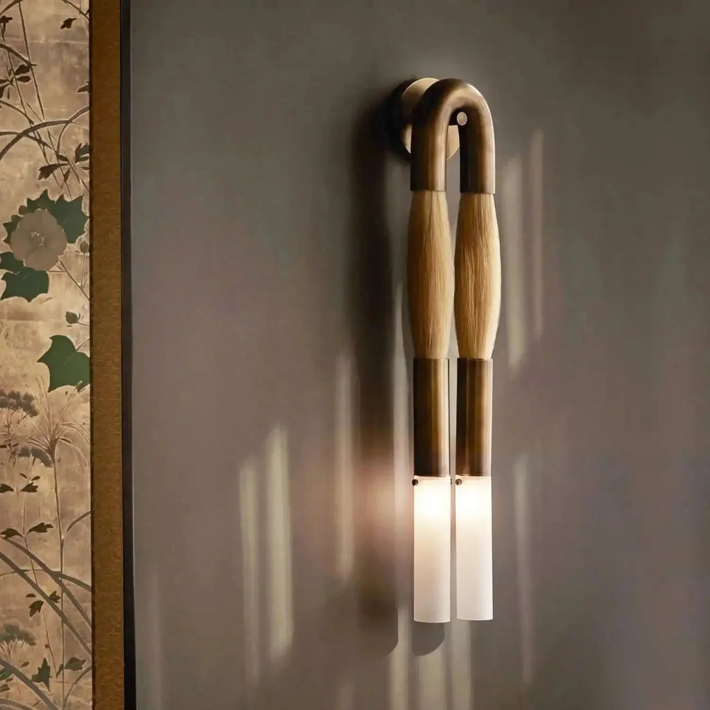 Double Head Antonia Horsehair Sconce-Manorlights