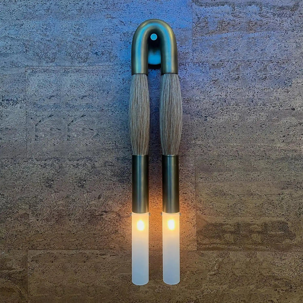 Double Head Antonia Horsehair Sconce-Manorlights