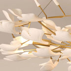 Drooping Ceramic Ginkgo Leaf Chandelier - SizeB -  Manorlights