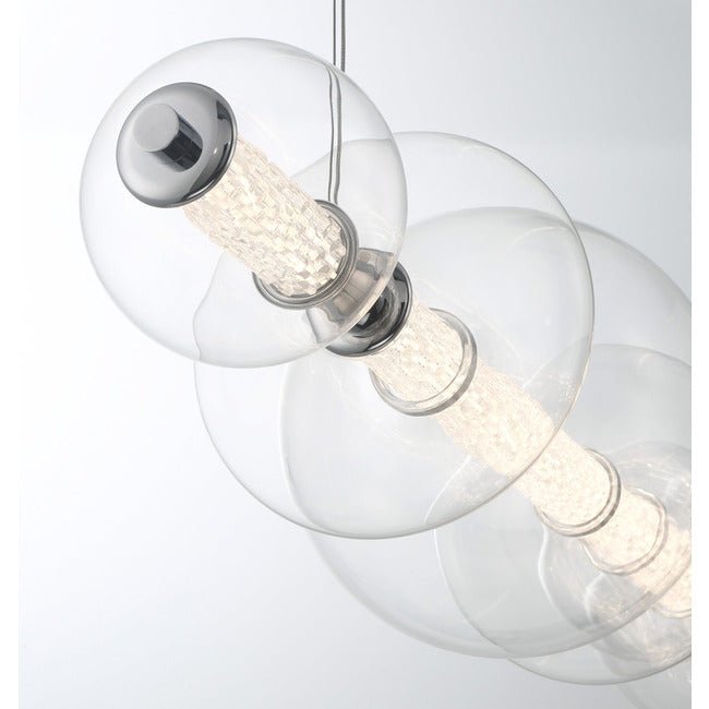 Echelon Linear Chandelier - ChromeClear56”Manorlights