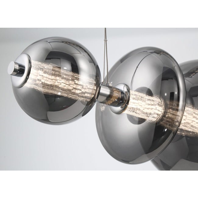 Echelon Linear Chandelier - ChromeClear56”Manorlights
