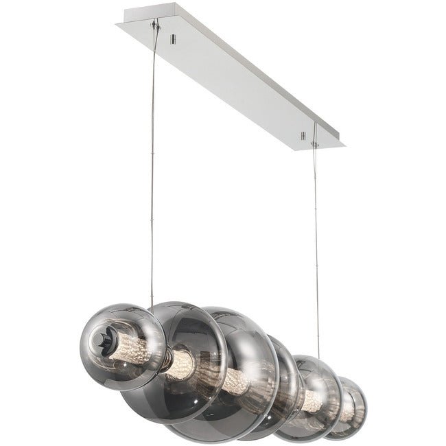 Echelon Linear Chandelier - ChromeClear56”Manorlights