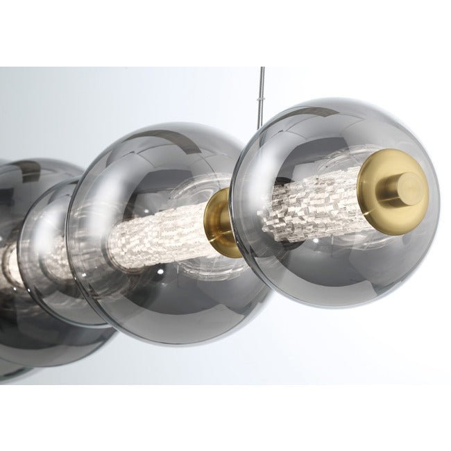 Echelon Linear Chandelier - ChromeClear56”Manorlights