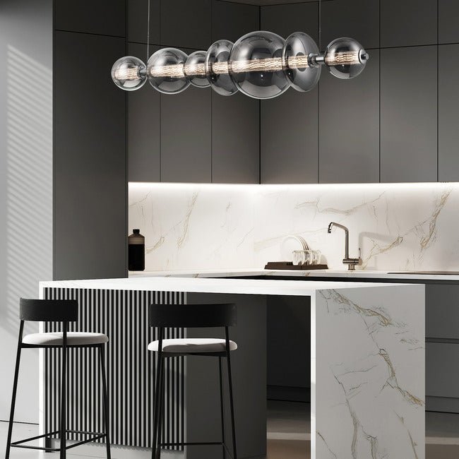 Echelon Linear Chandelier - ChromeClear56”Manorlights