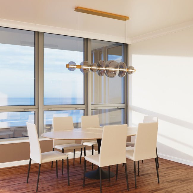 Echelon Linear Chandelier - ChromeClear56”Manorlights