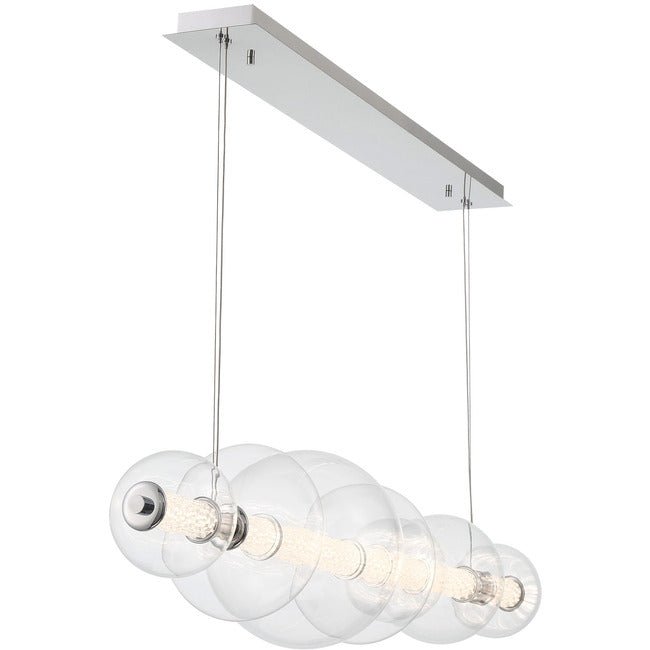 Echelon Linear Chandelier - ChromeClear56”Manorlights