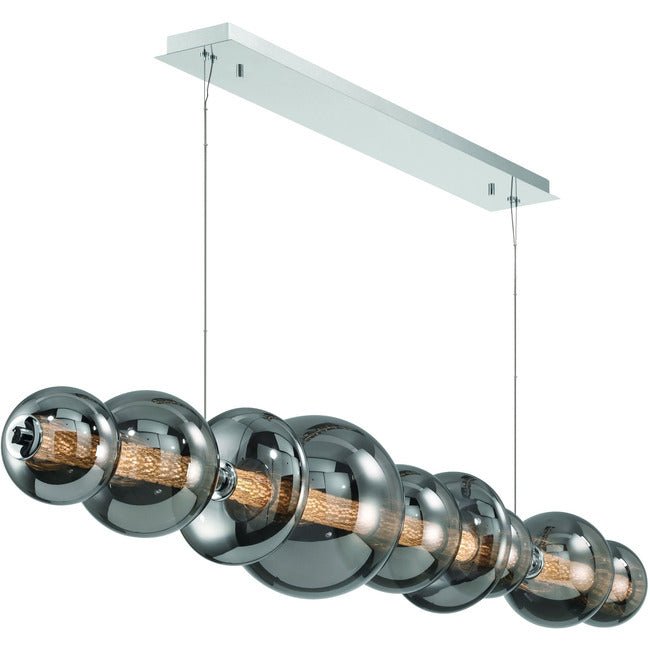 Echelon Linear Chandelier - ChromeClear56”Manorlights