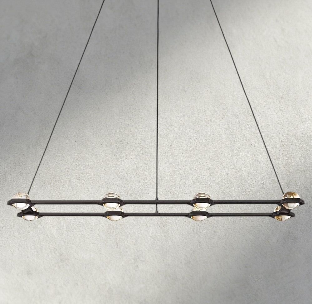 Éclatant Rectangular Chandelier 54", 72"-chandelier-Manorlights