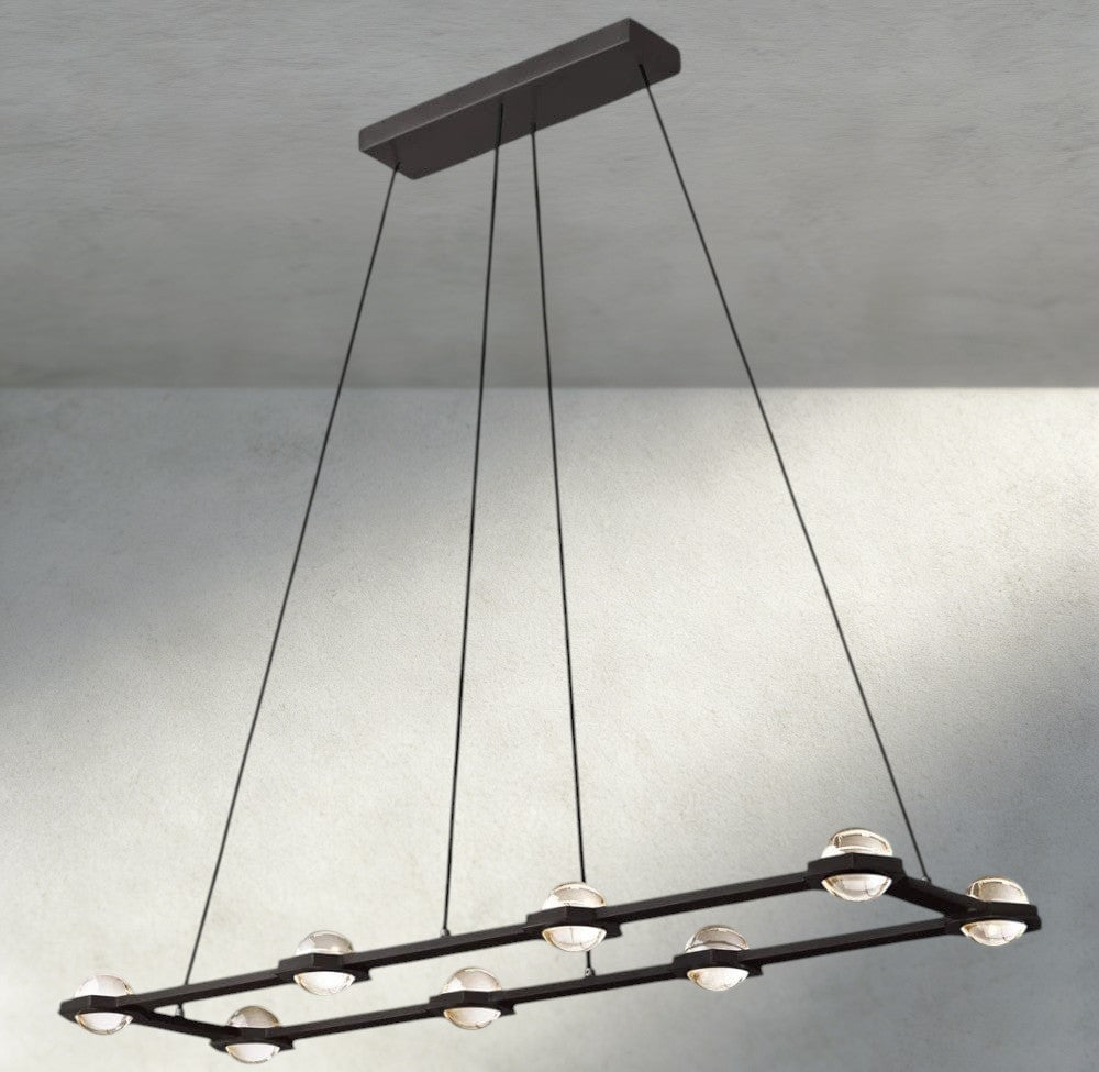Éclatant Rectangular Chandelier 54", 72"-chandelier-Manorlights