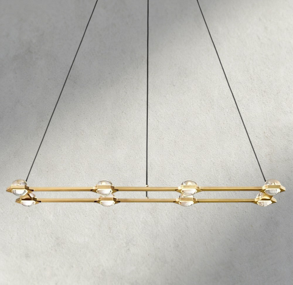 Éclatant Rectangular Chandelier 54", 72"-chandelier-Manorlights