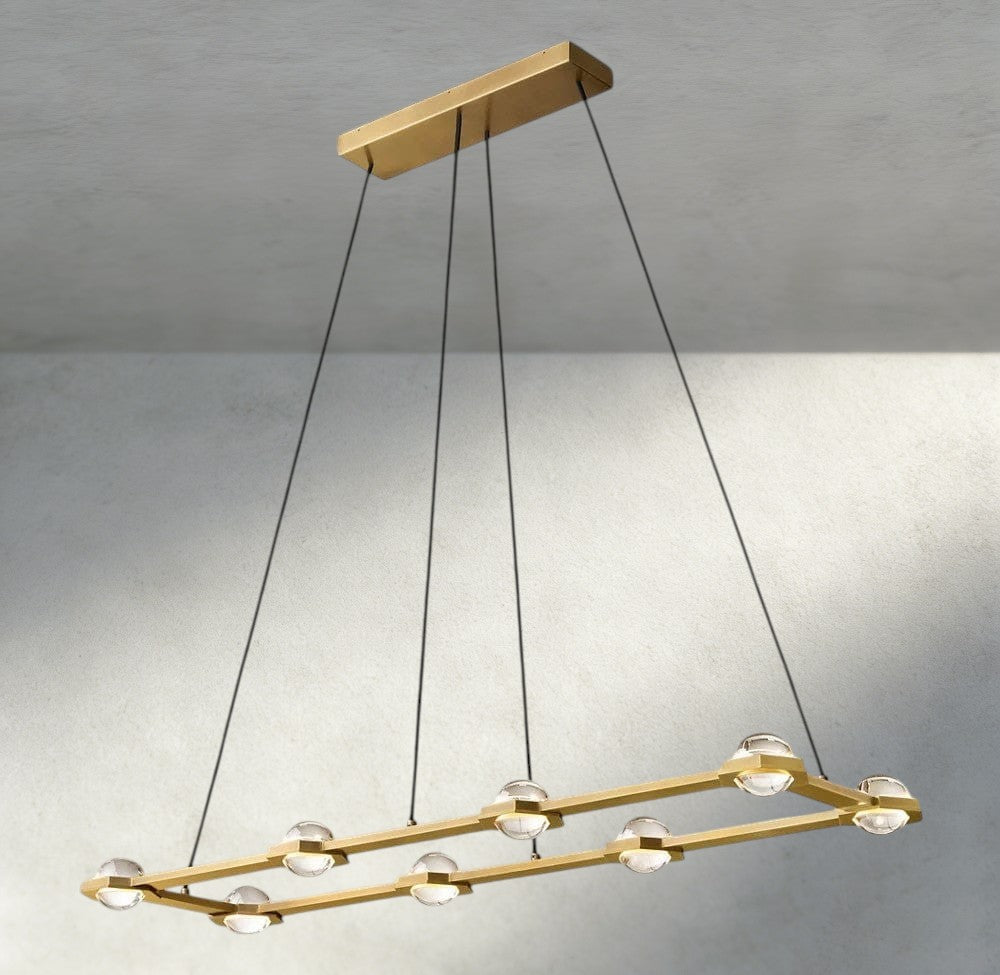 Éclatant Rectangular Chandelier 54", 72"-chandelier-Manorlights