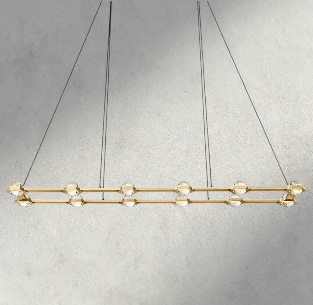 Éclatant Rectangular Chandelier 54", 72"-chandelier-Manorlights
