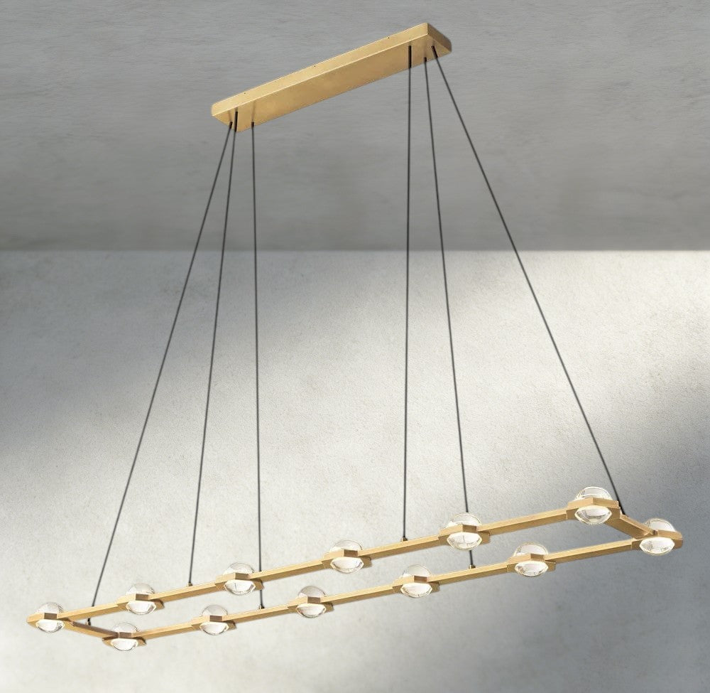 Éclatant Rectangular Chandelier 54", 72"-chandelier-Manorlights