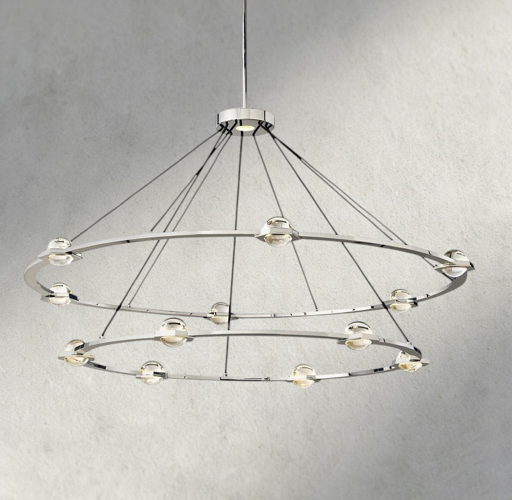 Éclatant Round Chandelier 36", 48", 60", Two-Tied 60"-chandelier-Manorlights