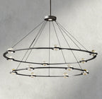 Éclatant Round Chandelier 36", 48", 60", Two-Tied 60"-chandelier-Manorlights