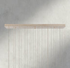 Edda Linear Glass Chandelier 48", 54"