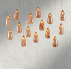 48" Edda Linear Glass Chandelier 48", 54"