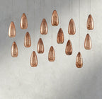 Edda Linear Glass Chandelier 48", 54"