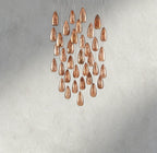 Edda Round Glass Chandelier 23", 35"
