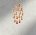 23" Edda Round Glass Chandelier 23", 35"
