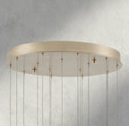 Edda Round Glass Chandelier 23", 35"