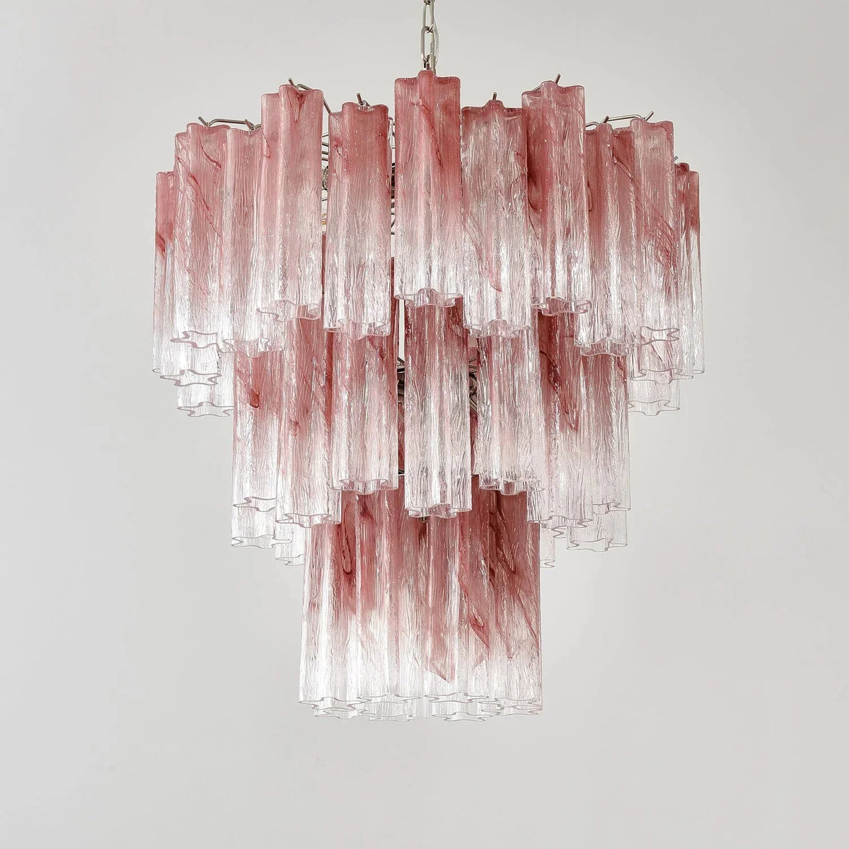 Elegant Murano Pink Rose Chandelier product image