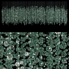 Emerald Rainfall Crystal Customize Chandelier - Support Customized Drawings -  Manorlights