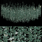 Emerald Rainfall Crystal Customize Chandelier - Support Customized Drawings -  Manorlights